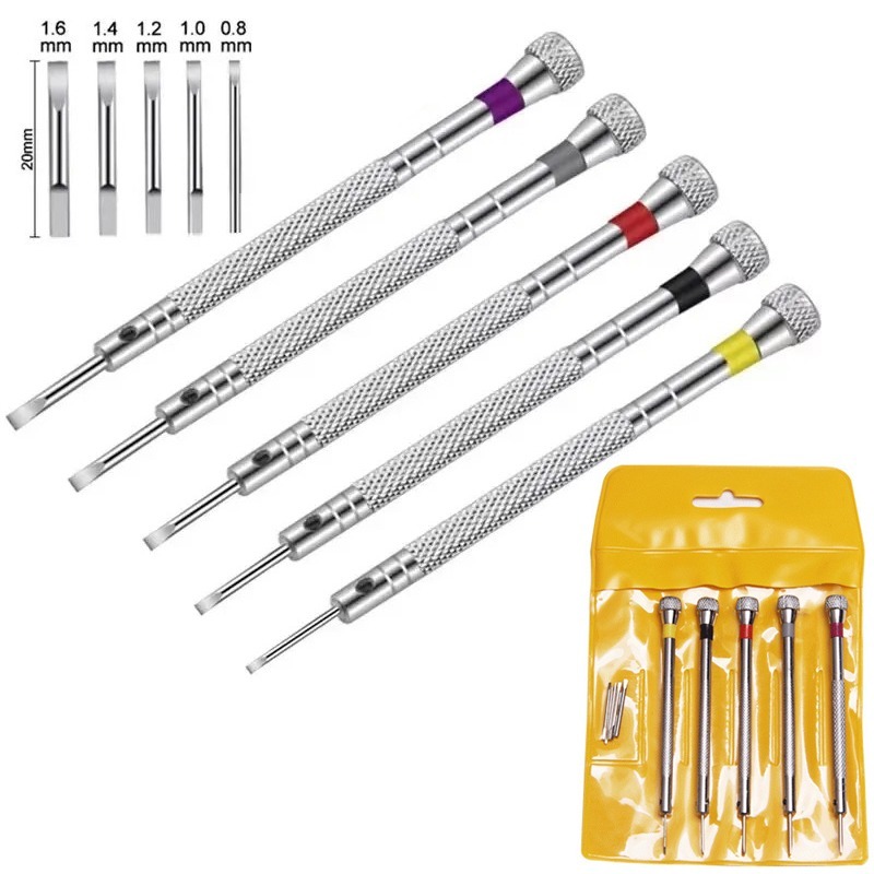 Watchmaker Screwdriver - Cacciavite in acciaio da 0,8-1,6 mm