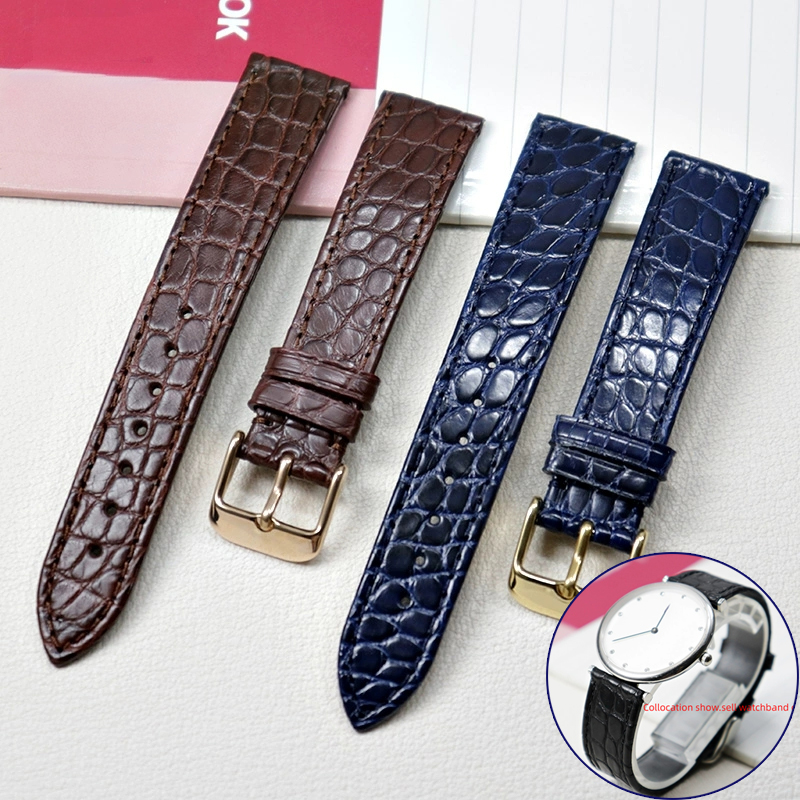 Cartier Watch Tank - Sottile coccodrillo cinturino in vera pelle