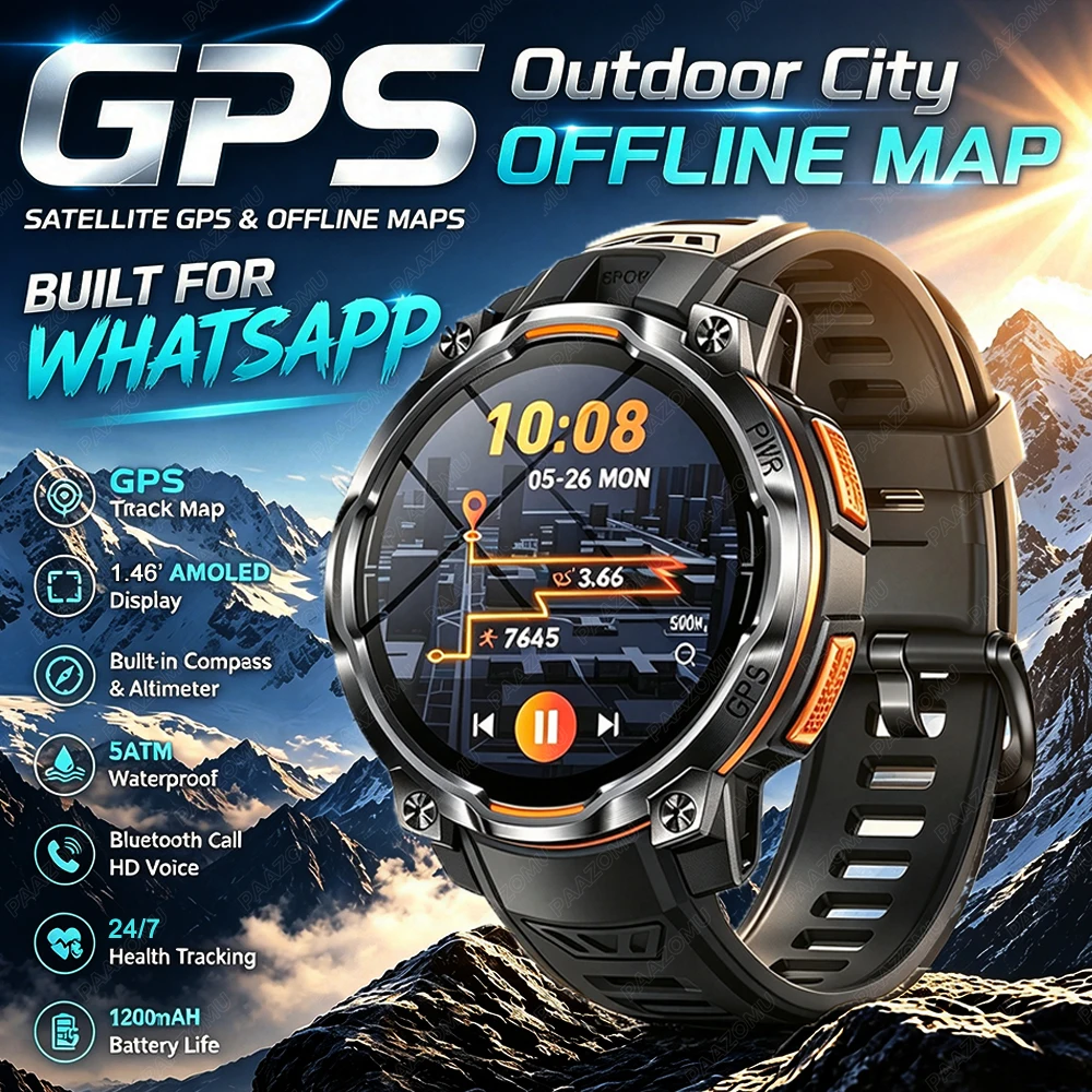 Smartwatch Watch Whatsapp - 2026 Nuovo Smartwatch con Mappa GPS