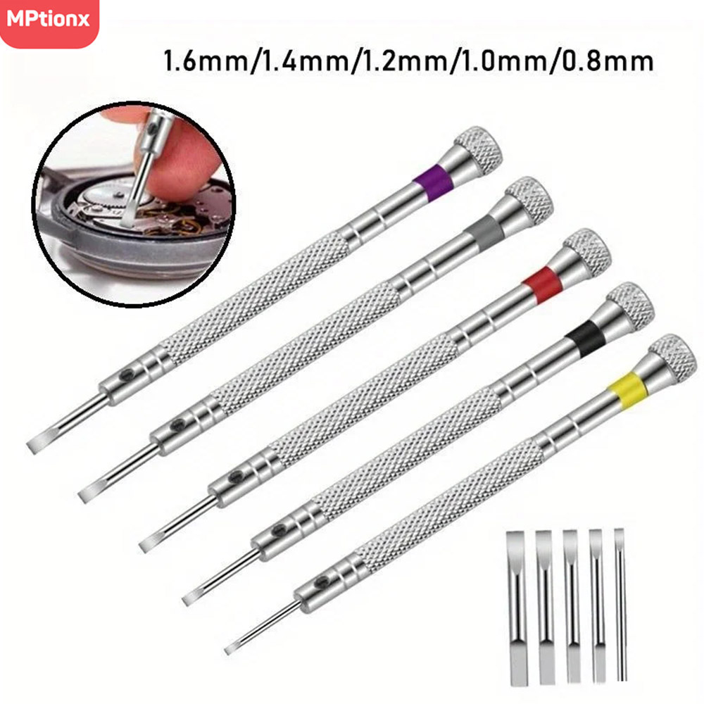 Watchmaker Screwdriver - 5 pz/set 0.8-1.6mm Cacciavite In Acciaio