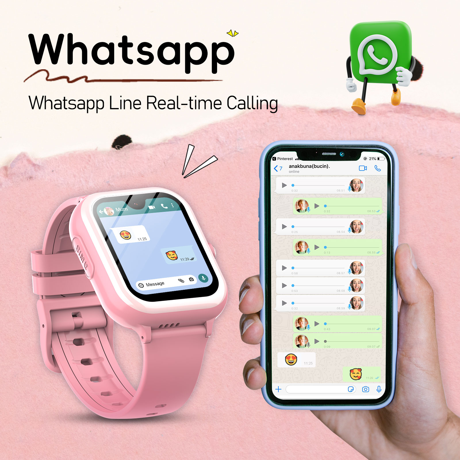 Wonlex KT31 Smartwatch per Bam - Smartwatch Watch Whatsapp recensione e prezzo