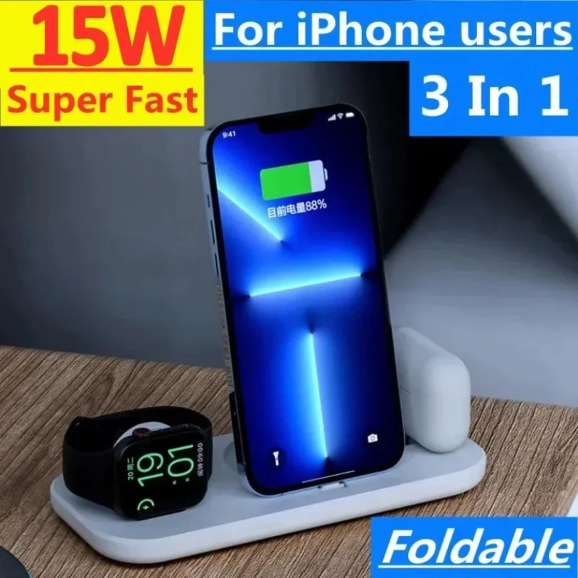 Caricatore wireless 3 in 1 per - Watch Watch Xs recensione e prezzo