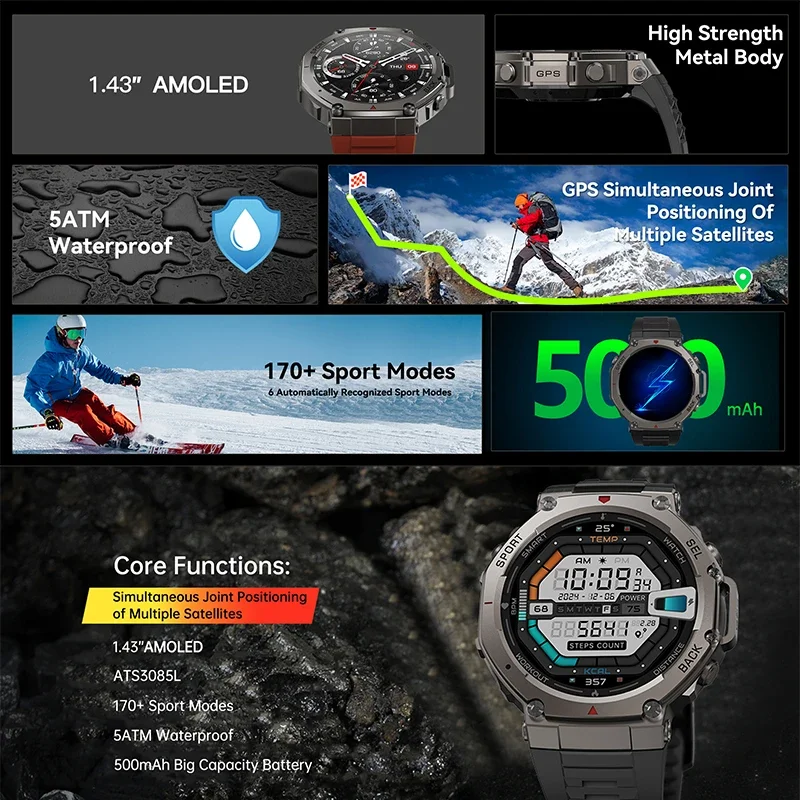 Nuovo Smartwatch Militare DM58 - Smartwatch Watches For Men With Gps recensione e prezzo