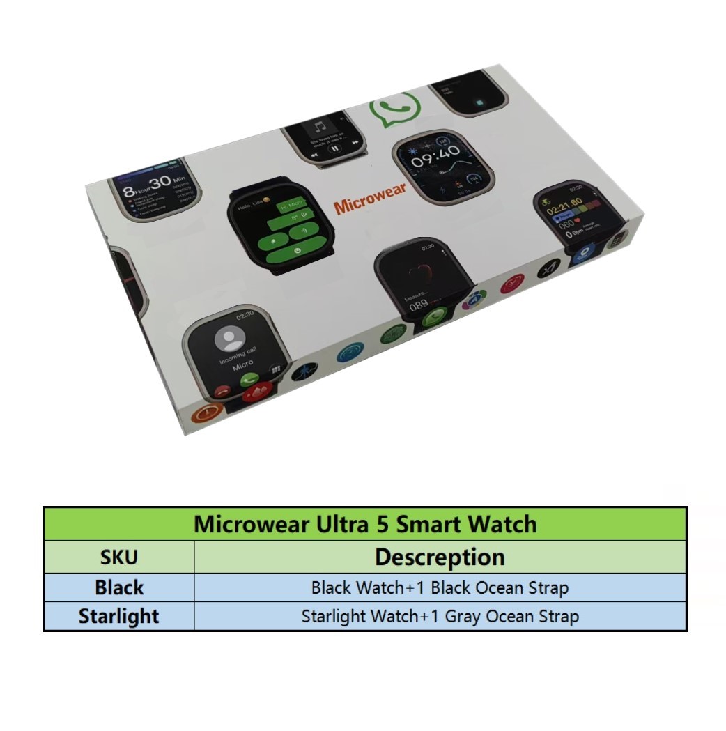Smartwatch Microwear Ultra5 co - Smartwatch Watch Whatsapp recensione e prezzo