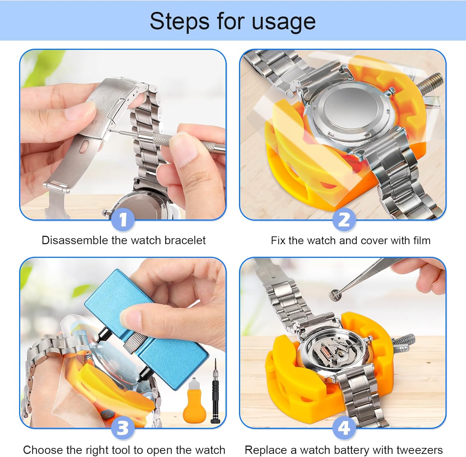 Kit di sostituzione della batt - Watchmaker Screwdriver recensione e prezzo