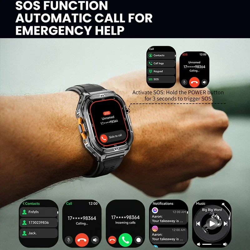 Smartwatch di Lusso AMOLED con - Smartwatch Digital Watches For Men recensione e prezzo